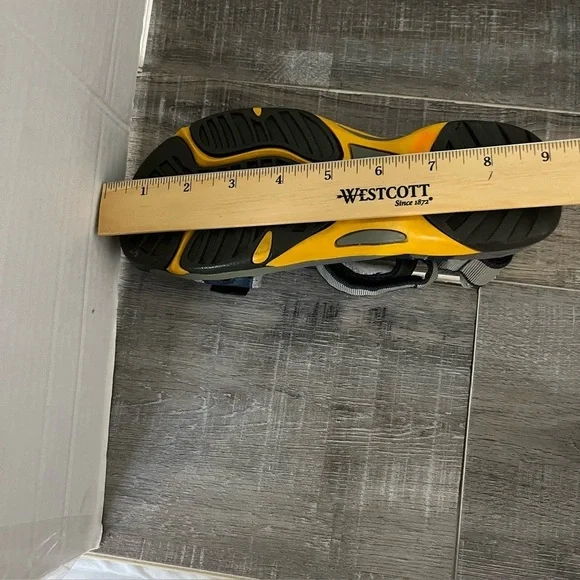 TEVA Velcro Water Sandal Closed Toe Blue Gray Youth Size 4 - Picture 12 of 15